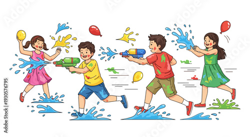 Joyful Kids Holi Water Fun Park