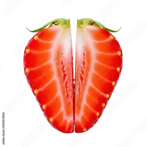 Wallpaper Mural Strawberry Half Cut Black Background Torontodigital.ca