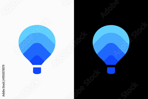 air balloon Vector Logo Premium