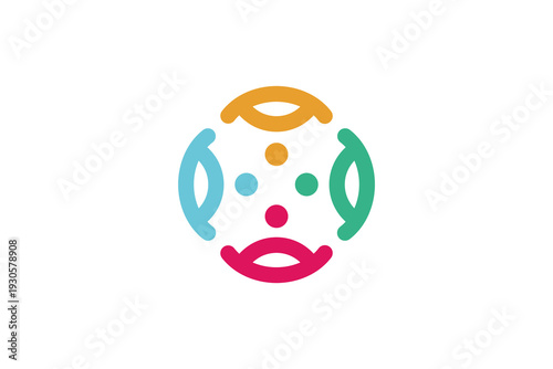 People Community Vector Logo Premium