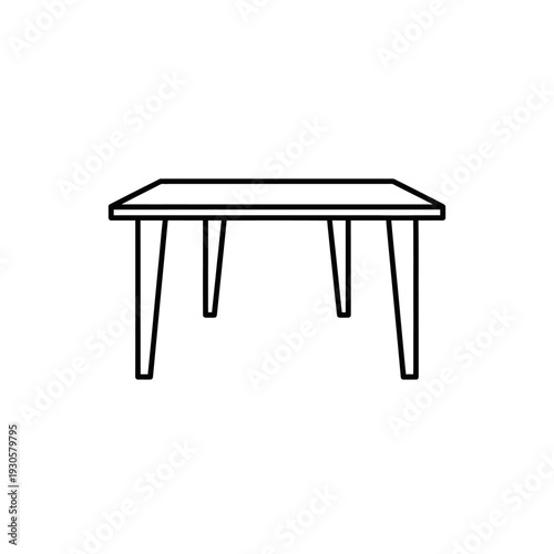 Minimalist Modern Wooden Table with Simple Design for Home Decor