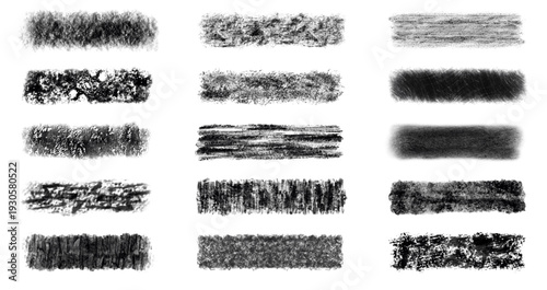 Vector illustrations of various stone surfaces, black isolated lines painted on various stone, concrete, and plaster surfaces on a white background.	