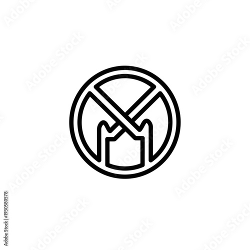 Minimalist No Smoking Symbol Illustration for Public Health Awareness