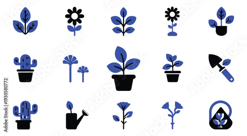 Plant Vector Nature Elements Leaves Seedlings Tools