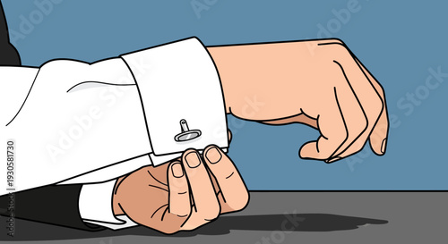 Hand gesture illustration of fist and fingers.