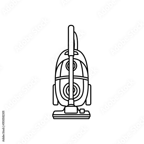 Modern Electric Vacuum Cleaner with Stylish Design for Home Use