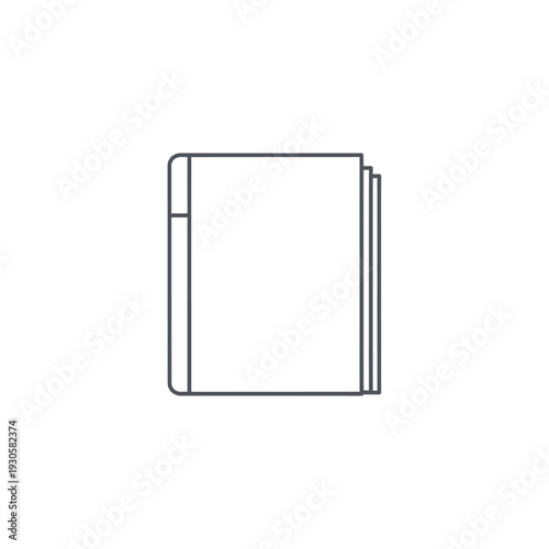 Modern Hardcover Book with Minimalist Design Suitable for Reading and Study