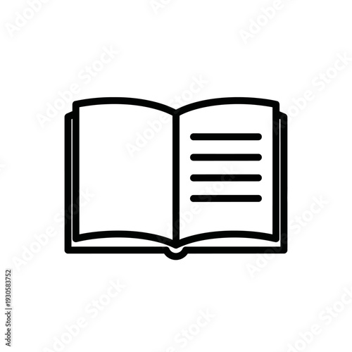 Open Book Illustration with Readable Pages for Educational or Literary Projects