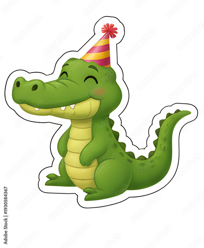 Obraz premium Cute Animal Sticker Set – Adorable Cartoon Characters Collection