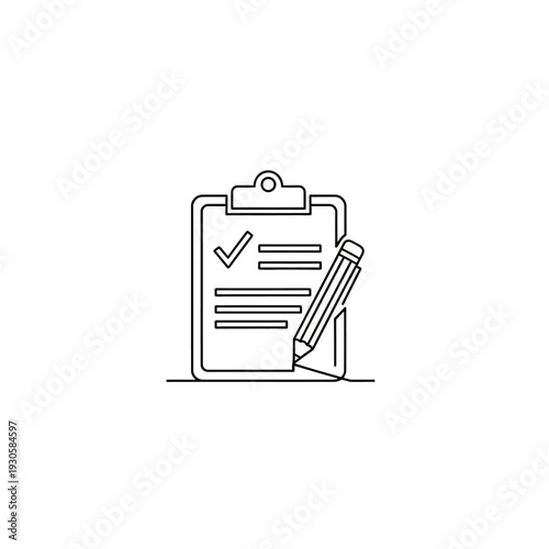 Professional Document with Checklist and Pen for Business and Office Use