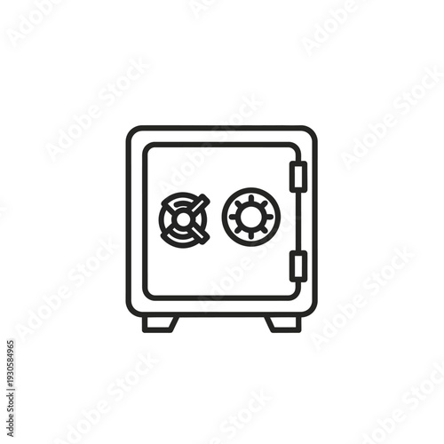 Secure Safe Lock Icon for Security and Safety Concepts
