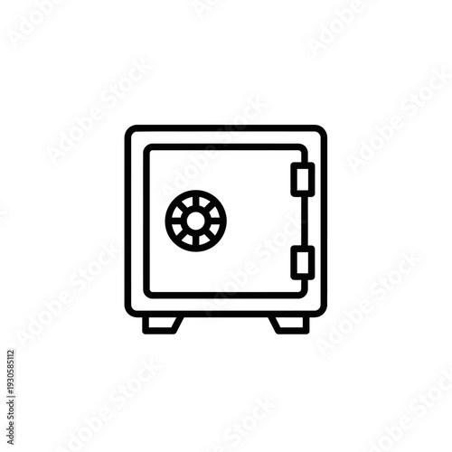 Secure Safe Lock Mechanism Showing Security and Storage Concepts