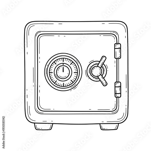 Secure Safe Locking Mechanism with Dial and Handle for Reliable Security