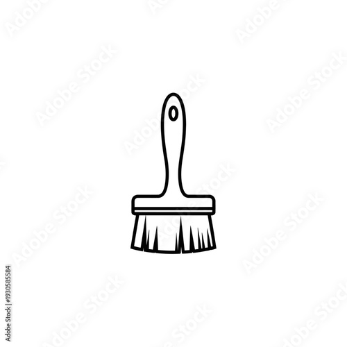 Simple Illustration of a Paintbrush for Artistic and Creative Projects