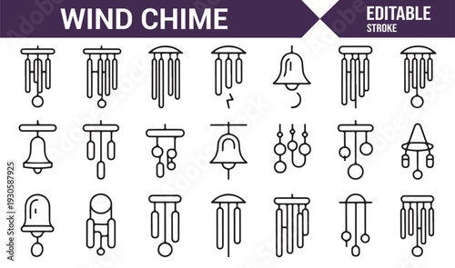 Outdoor and Indoor Decorative Chime Outline Set