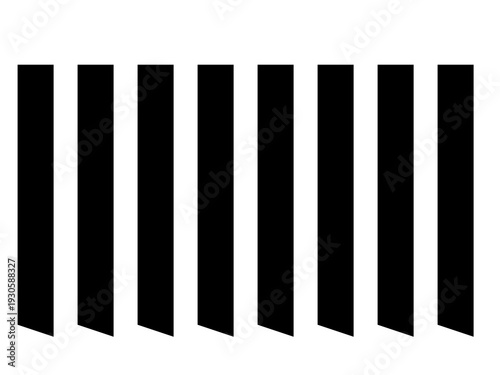 Black domino effect illustration. Hand drawn black lines as domino symbols.