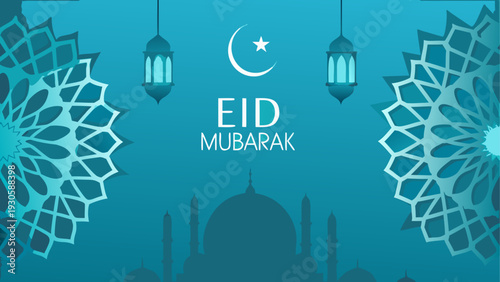 Celebrating the festive spirit of eid al-adha with traditional decorations and symbols