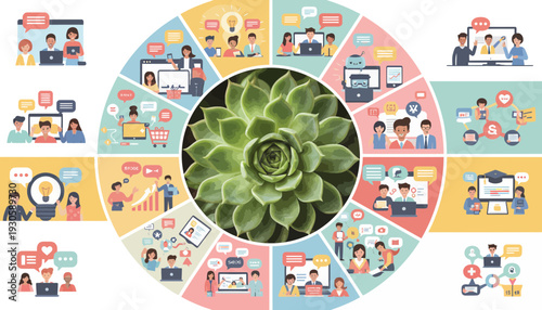 teamwork and communication concept, business people and ideas