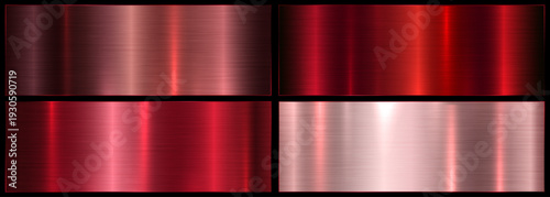 red metal gradient. background palette with red texture.Metallic gradient effects for creating texts and bulletin boards, infographics.