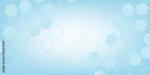 Molecular structure background. Science template wallpaper or banner with a DNA molecules. Asbtract scientific molecule background. Wave flow, innovation pattern. Vector illustration