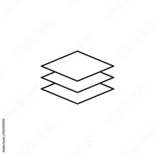 Abstract Geometric Layers Concept for Modern Design and Creativity