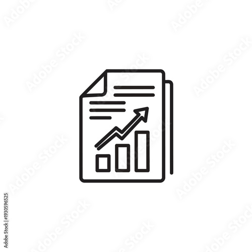 Business Document with Growth Chart and Analytics for Financial Success
