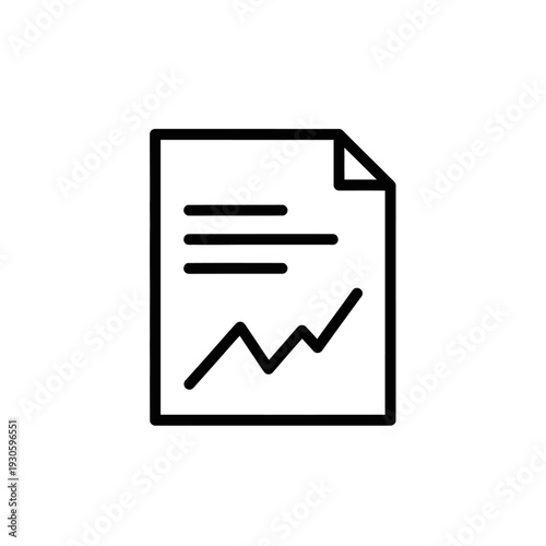 Business Document with Growth Chart Depicting Financial Performance Analysis