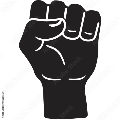 Solidarity fist symbolizing unity and strength in activism