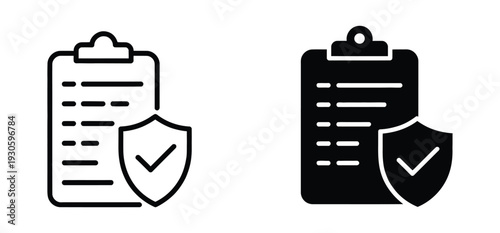 Contract Coverage Icon Editable Outline App Symbol