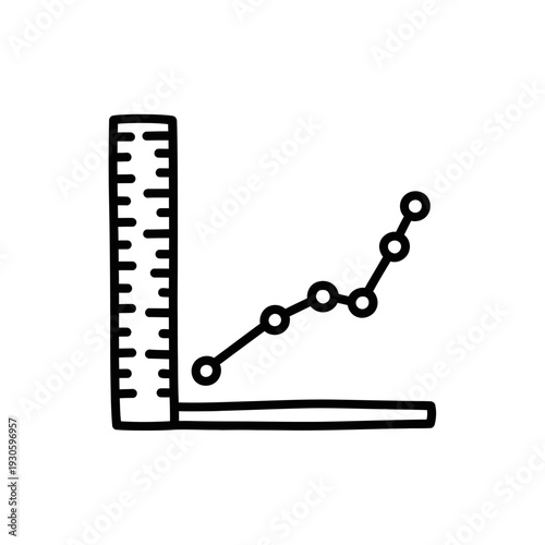 Business Growth Chart Illustration Showing Increasing Financial Performance