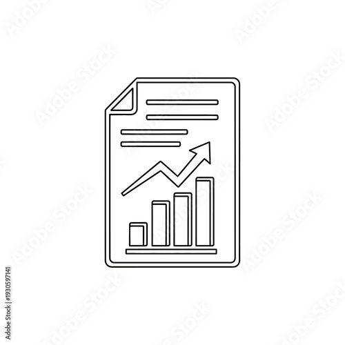 Business Growth Chart with Graphs and Data Analysis for Financial Success