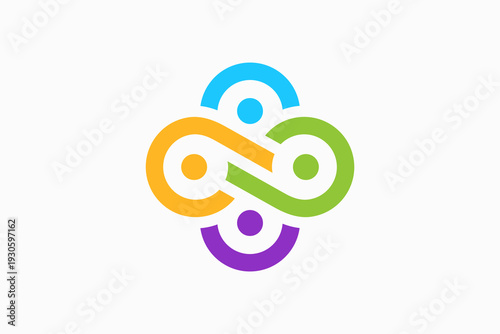 human community Vector Logo Premium