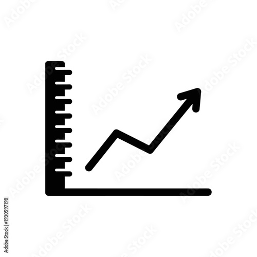 Business Growth Chart with Increasing Performance and Success Metrics