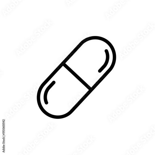 Close-Up of Capsule Pill for Medication and Healthcare Treatments
