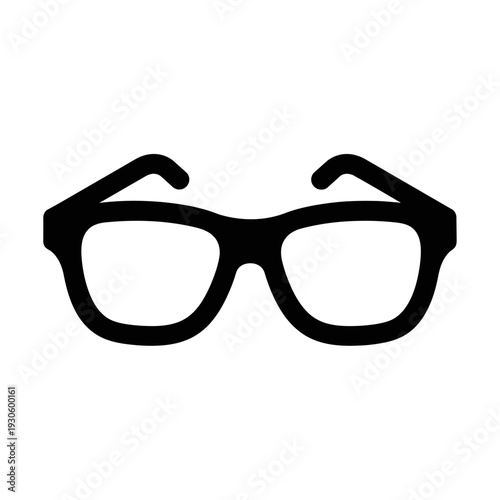 Close-Up of Eyeglasses with Black Frame for Fashion and Vision Clarity