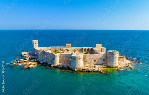 Photos Maidens Castle Kiz Kalesi Drone Photo, Erdemli Mersin, Turkey