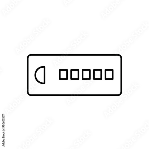 Close-up of Power Strip with Multiple Electrical Outlets and Plug Sockets