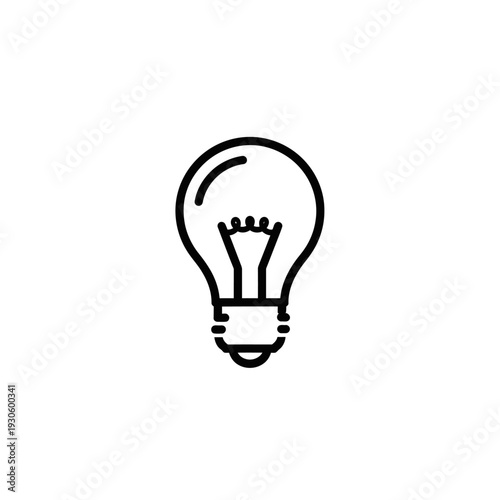 Creative Light Bulb Icon Design for Innovation and Ideas