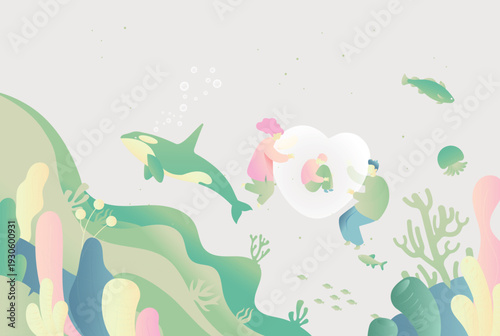 Kitten Pet Care Vector Flat Illustration for E-commerce Shopping Festival