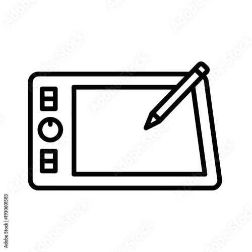 Digital Drawing Tablet with Stylus for Creative Design and Illustration