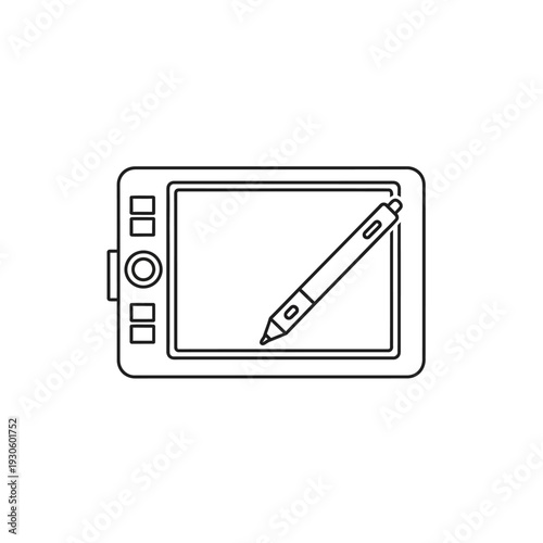 Digital Drawing Tablet with Stylus Pen for Creative Artwork and Design