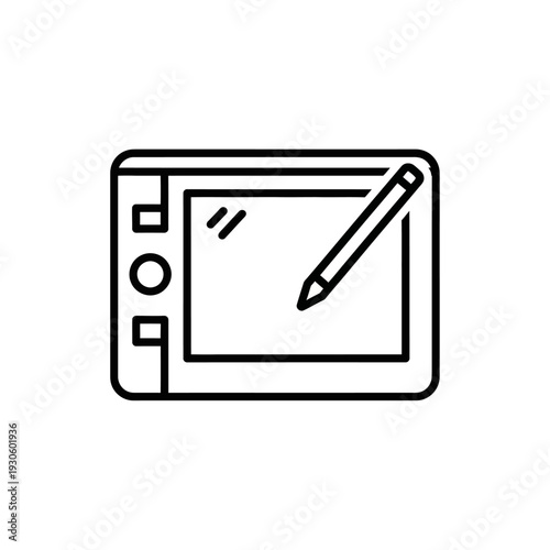 Digital Drawing Tablet with Stylus Pen for Creative Design and Illustration