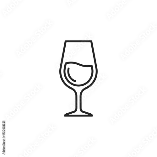 Elegant Glass of White Wine for Celebrations and Social Events