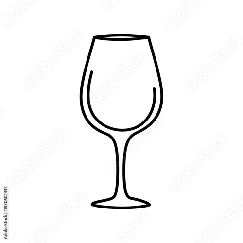 Elegant Wine Glass with Clear Design for Celebrations and Dining Experiences