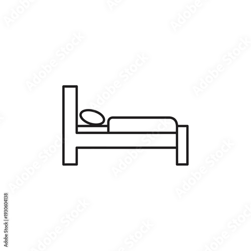 Minimalist Bedroom Bed Frame with Pillow and Headboard Design