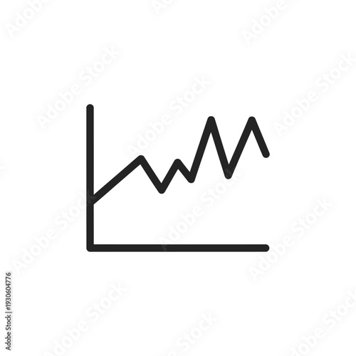 Line Graph Illustration Showing Growth and Progress in Business Data