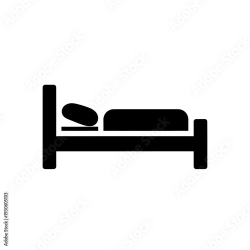 Minimalist Bed Frame with Pillow and Mattress for Modern Bedroom Decor