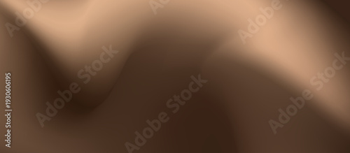 Luxury Brown Abstract Background with Wavy Satin Fabric Texture