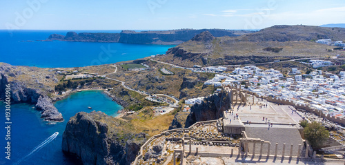 The Acropolis of Lindos in ...