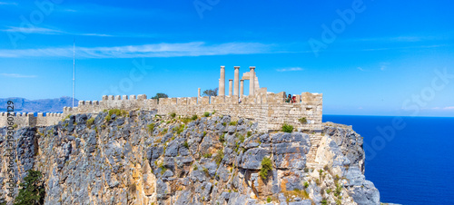 The Acropolis of Lindos in ...